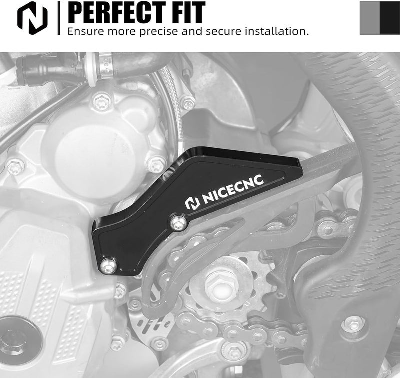 NICECNC Black Universal 4T Case Saver Sprocket Guard Compatible with KTM 250 EXC-F SixDays 2019-2023, 250 EXC-F 2017-2023,250 SXF 250 XC-F 350 SX-F 350 XC-F 2016-2022, EXC-F Six Days 20-23 See Fitment - Image 2